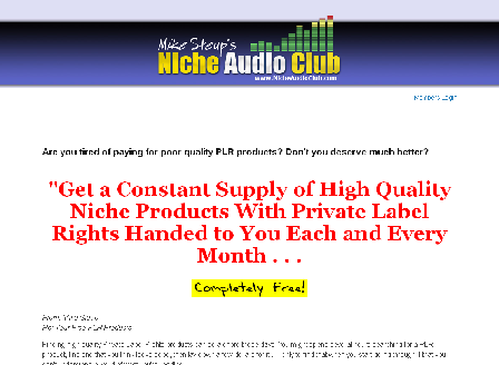 cheap Niche Audio Club