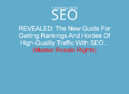 cheap New Guide To SEO Master Resale Rights