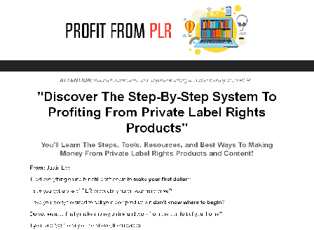 cheap Untold Secrets to Profit From PLR