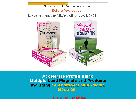 cheap Breast Cancer Recovery PLR Upgrade