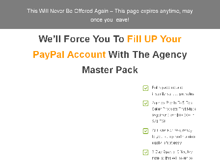 cheap Agency Master Pack