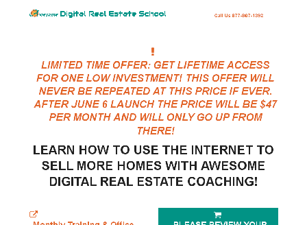 cheap Awesome Digital Real Estate School - Associate