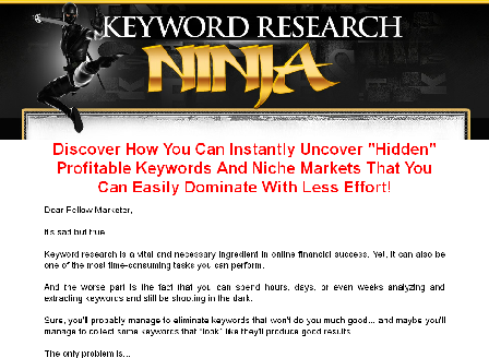 cheap Keyword Research Ninja 2.0