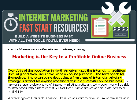 cheap [PLR] Internet Marketing Fast Start Resources
