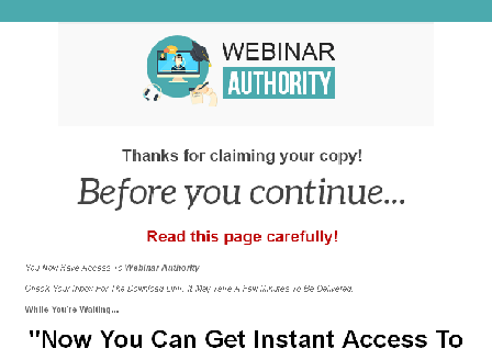 cheap Webinar Authority Video Course