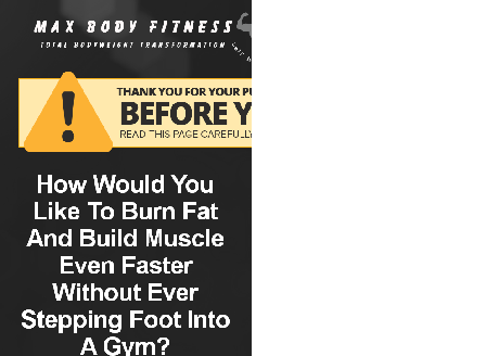 cheap Total Bodyweight Transformation Video Training Upgrade