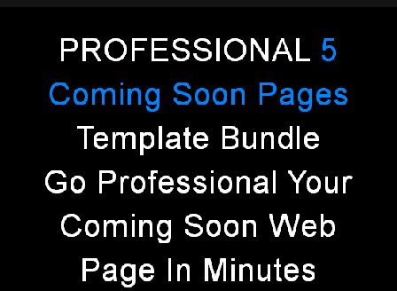 cheap 5 Professional Coming Soon Pages - Template Bundle