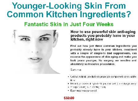 cheap Youger Looking Skin From Common Kitchen Ingredients