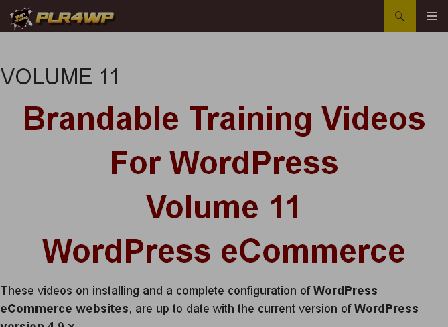 cheap PLR4WP Volume 11 - WordPress eCommerce