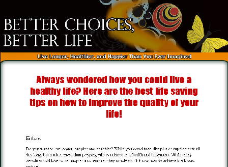cheap Better choices, Better life
