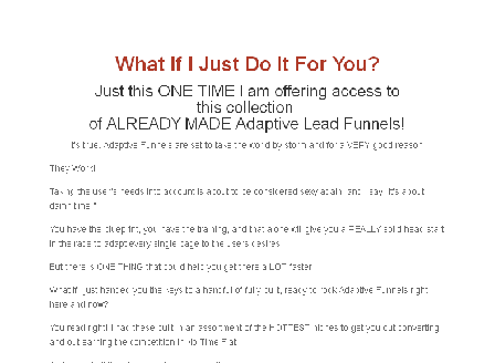 cheap Adaptive Funnel 9 Templates