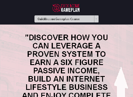 cheap Quick Income Gameplan - 30%OFF