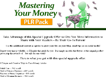 cheap Mastering Your Money Add-on