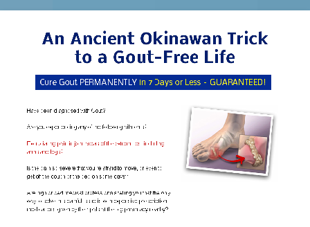 cheap The Gout Code [TM] Your Guide To Eliminating The Pain In 7 Days Or Less