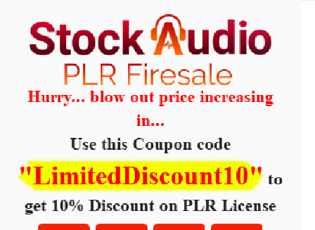 cheap Stock Audio PLR Firesale