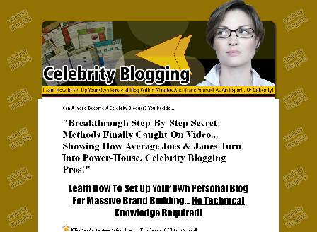cheap Celebrity Blogging Videos Series