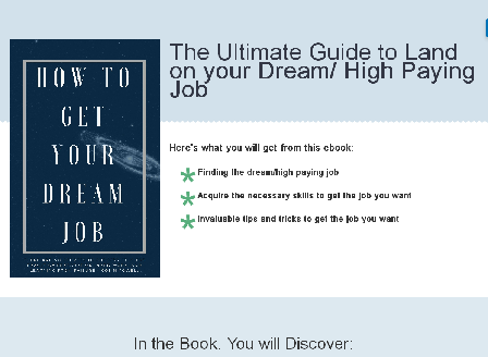 cheap How to Get your Dream High paying Job