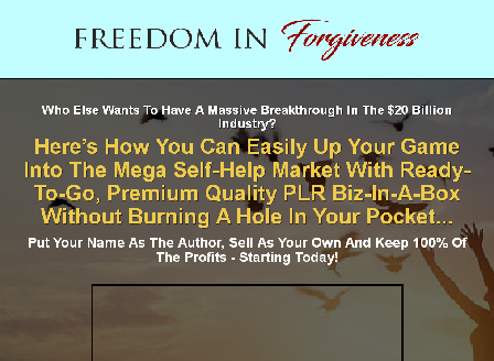 cheap [PLR] Freedom in Forgiveness