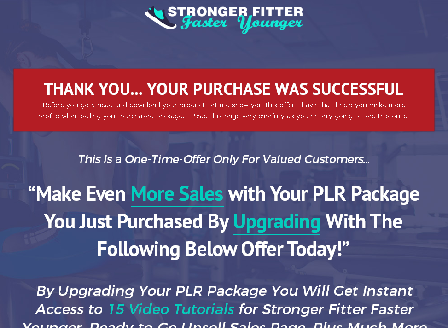cheap Stronger Fitter Faster Younger OTO 1