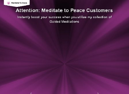 cheap Meditation Masters Guide - Meditate to Peace