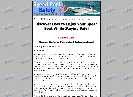 cheap Speed Boat Safety