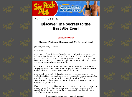 cheap Six Pack Abs Secrets To The Best Abs Ever!