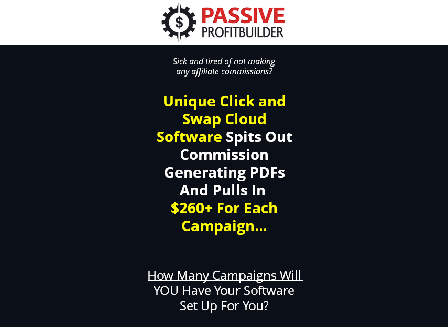 cheap PPB 001 Passive ProfitBuilder Unlimited