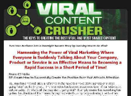 cheap Viral Content Crusher With Master Resell Rights