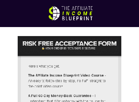 cheap The Affiliate Income Blueprint - Webinar Special