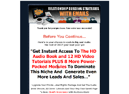 cheap Relationship Building Strategies With Emails PLR Elite