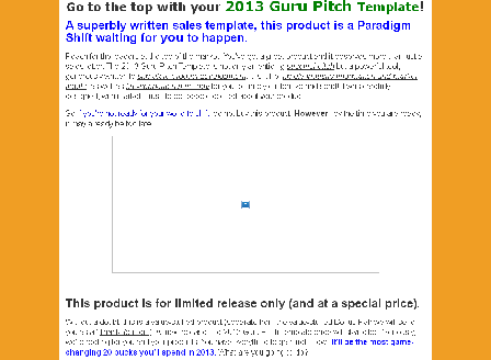 cheap 2013 Guru Pitch Template*: Limited Release