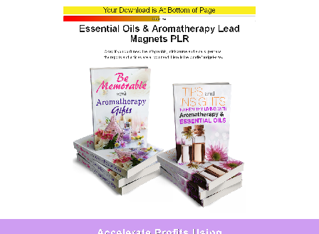 cheap Essential Oils & Aromatherapy Lead Magnets PLR Bite-Sized