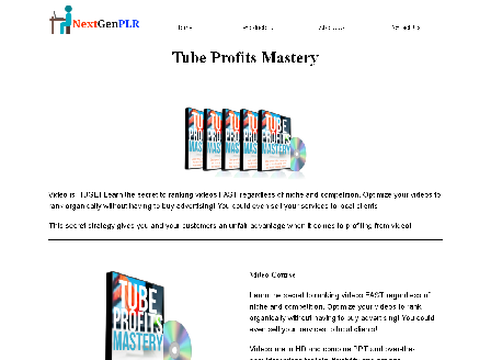 cheap Tube Profits Mastery PLR Video Course