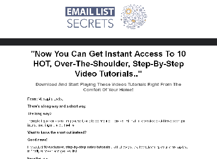 cheap Email List Secrets Video Tutorial