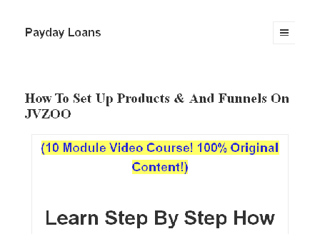 cheap How To Set Up Products And Funnels On JVZOO PLR