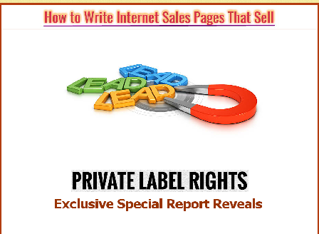 cheap [* PLR *] Sales Pages That Sell LEAD MAGNET