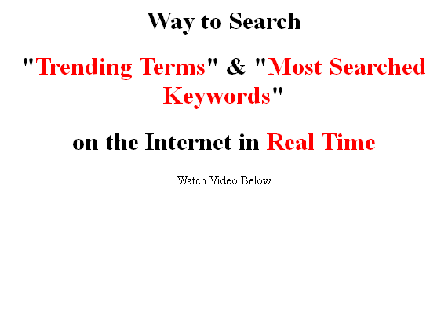 cheap Search  "Keywords-Trending Terms" in Real Time