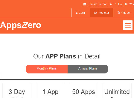 cheap AppsZero 100  App Plan