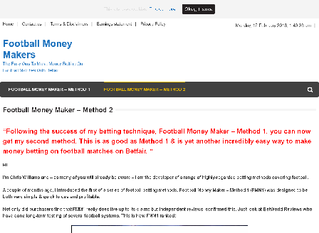 cheap Football Money Maker - Method 2
