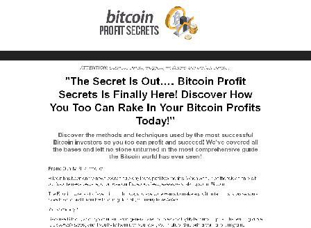 cheap Bitcoin Profit Secrets - DISCOUNT