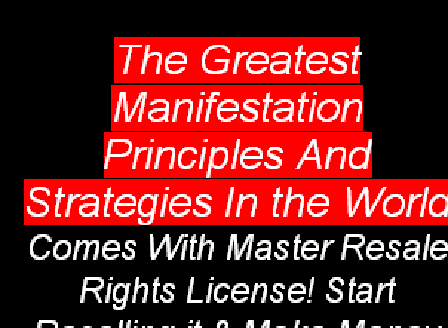 cheap 365 Manifestation Power Comes With Master Resale Rights License!