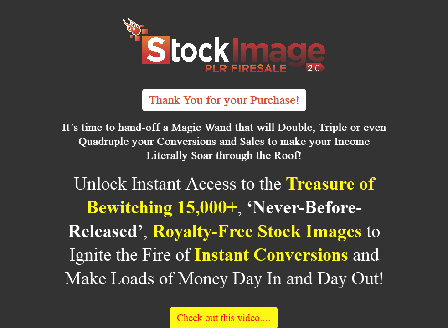 cheap Stock Image PLR  firesale 2.0 Upsell offer