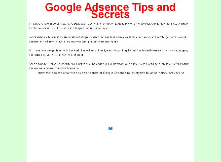 cheap Google Adsence Tips and Secrets