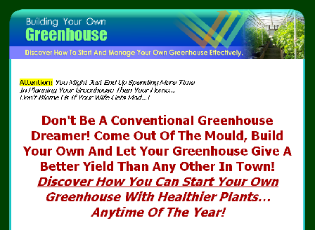 cheap Greenhouse Build Yourself
