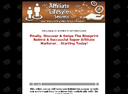 cheap Affiliate Lifestyle Secrets - Video Course