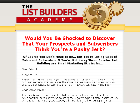 cheap List Builders Academy