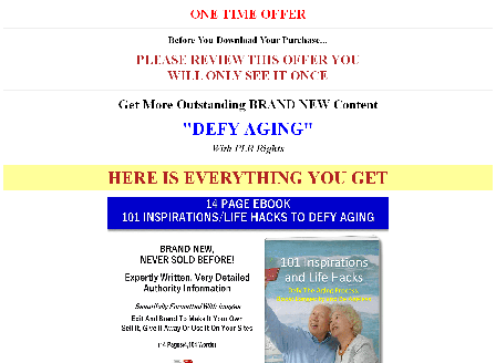 cheap [New/Quality] Defy Aging PLR