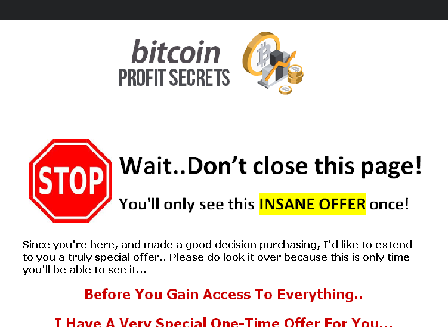 cheap Bitcoin Profit Secrets Master Resell Rights