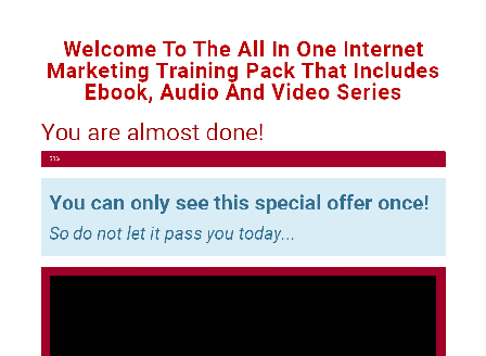 cheap All In One Internet Marketing Training Videos Pack