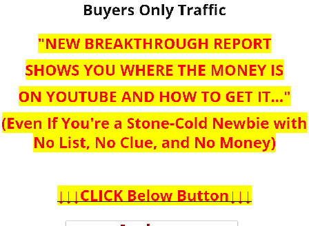 cheap Buyers Only Traffic